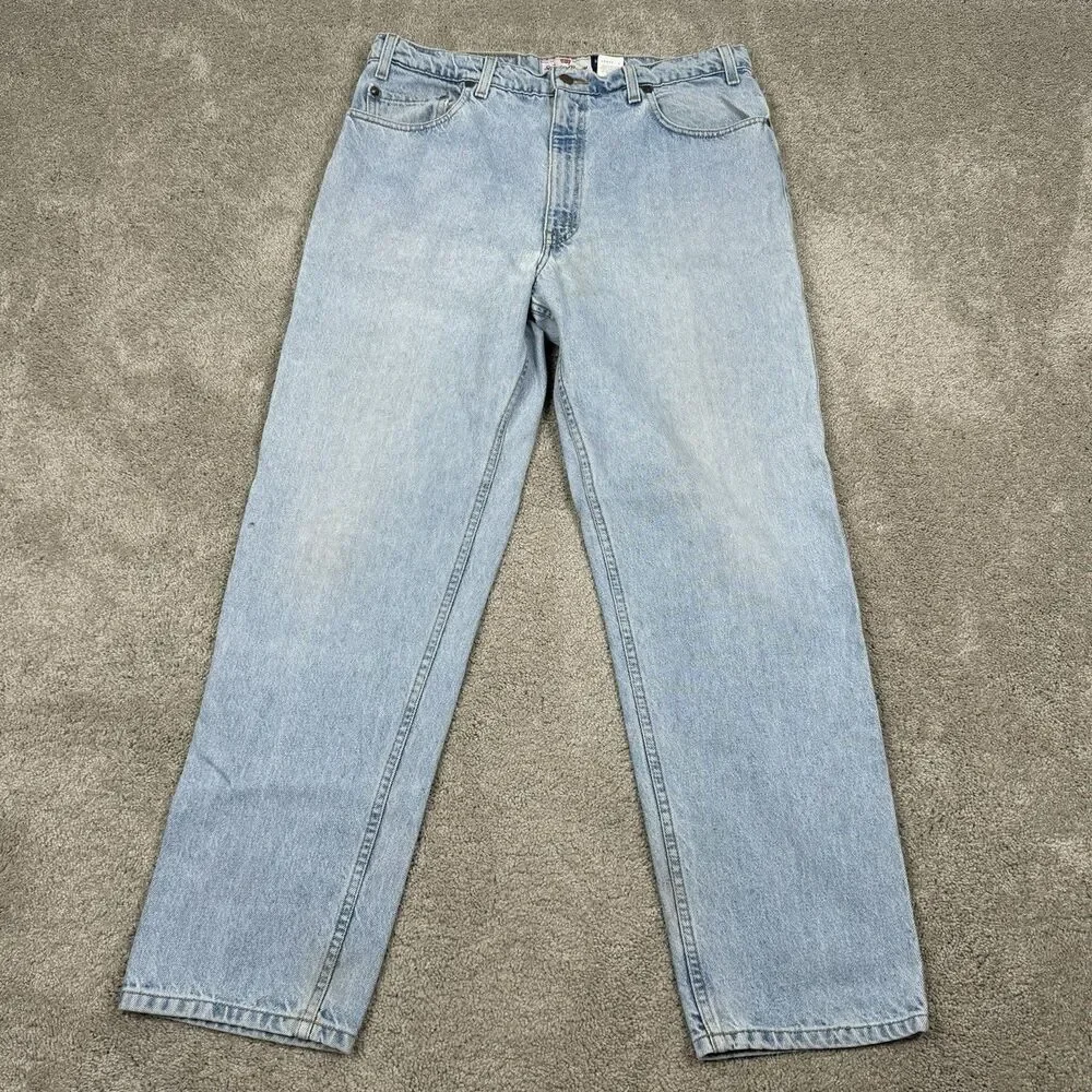 Vintage Levis 540 Orange Tab Jeans Relaxed Fit Signature Series 36x30 Light Wash
